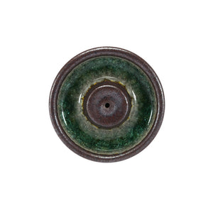 Ceramic with Crystal Incense Holder Small - Ceramic with Crystal Incense  Holder Small – Round