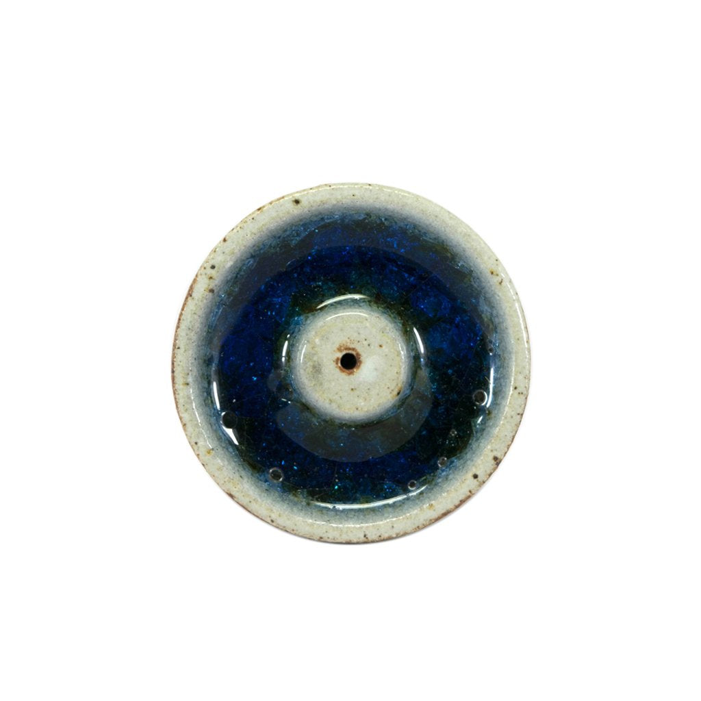 Ceramic with Crystal Incense Holder Small - Ceramic with Crystal Incense  Holder Small – Round