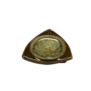 Ceramic with Crystal Incense Holder Small - Ceramic with Crystal Incense  Holder Small – Triangle