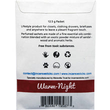 Load image into Gallery viewer, Aromatic Sachets - Aromatic Sachets-Warm-Night